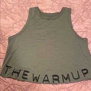 Cropped workout top